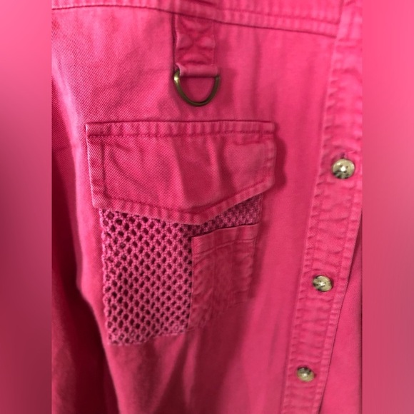 Vtg Cherokee Pink Button-Up Shirt - Picture 3 of 10